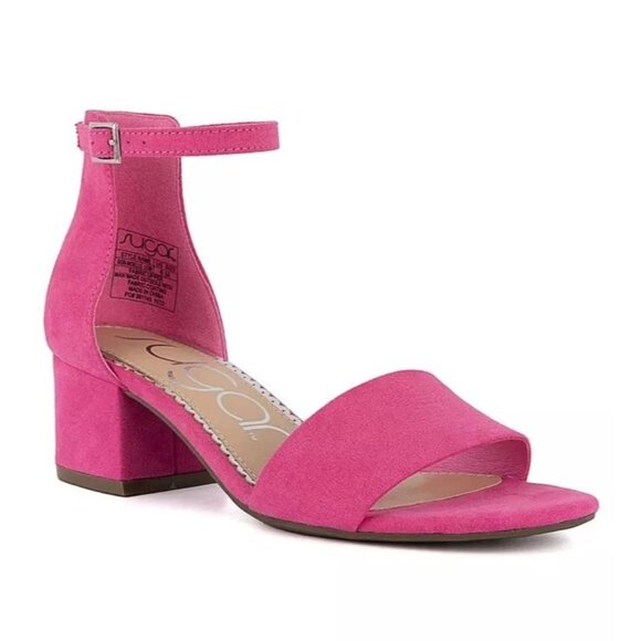 Sugar Womens Padded Insole Ankle Strap Heel Sandals - Picture 1 of 5